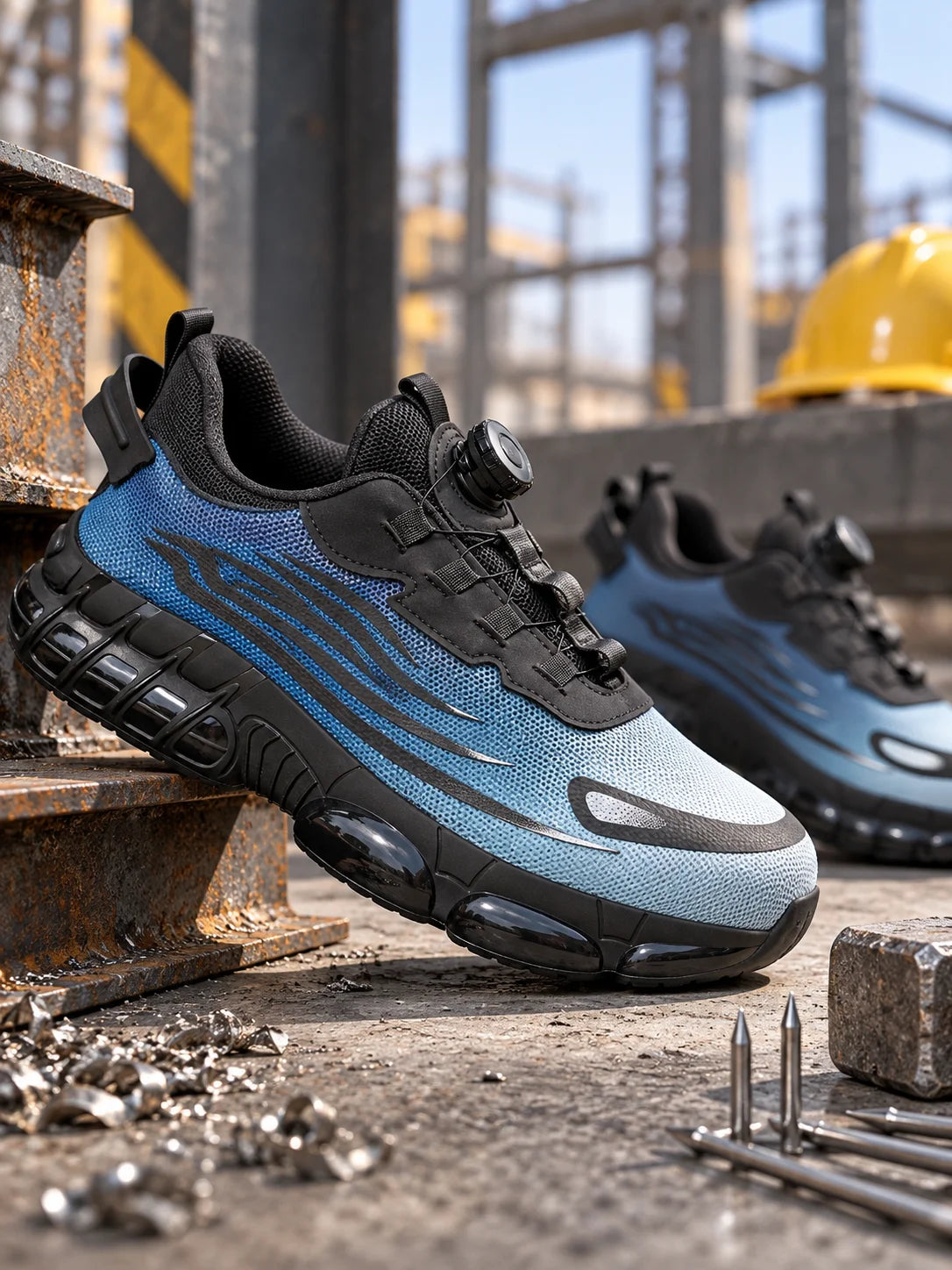New Men's Safety Shoes with Anti-Smash, Anti-Puncture, and Breathable Design