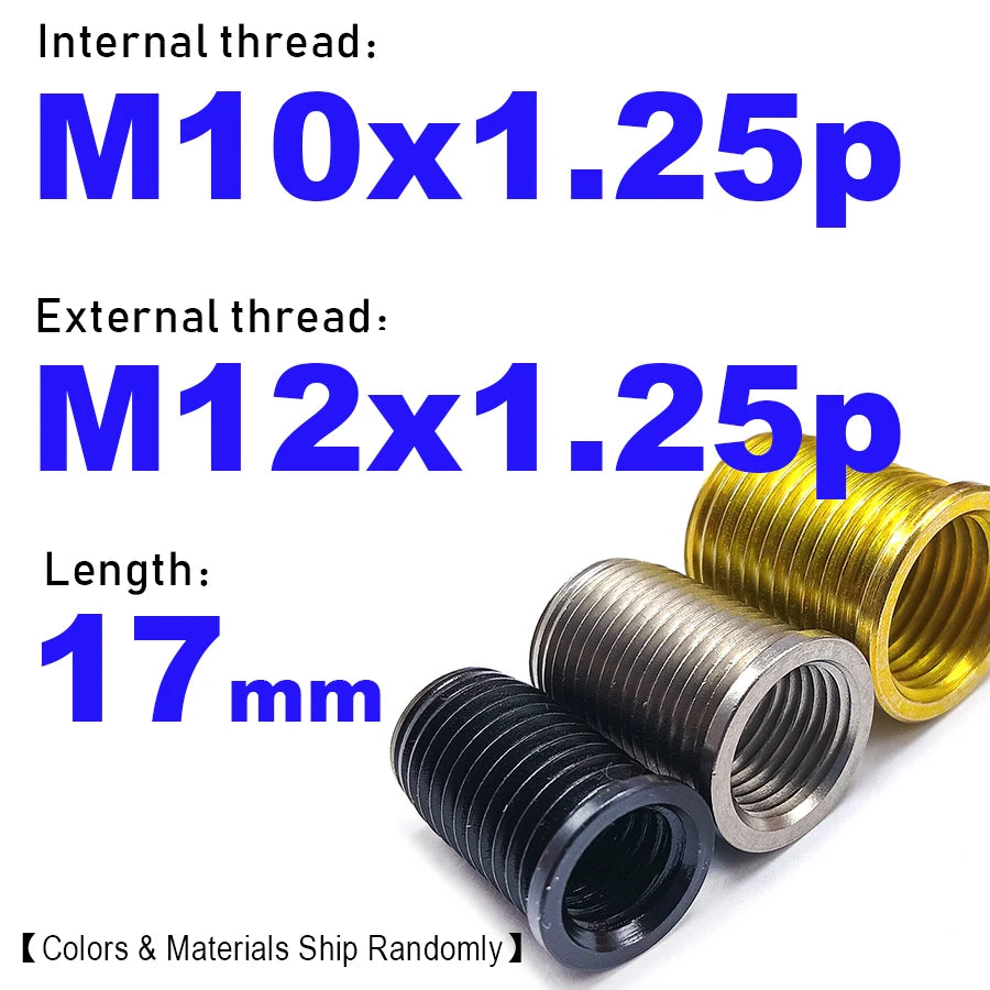 M6-M12 Spark Plug Repair Thread Insert Random Colors ,G017