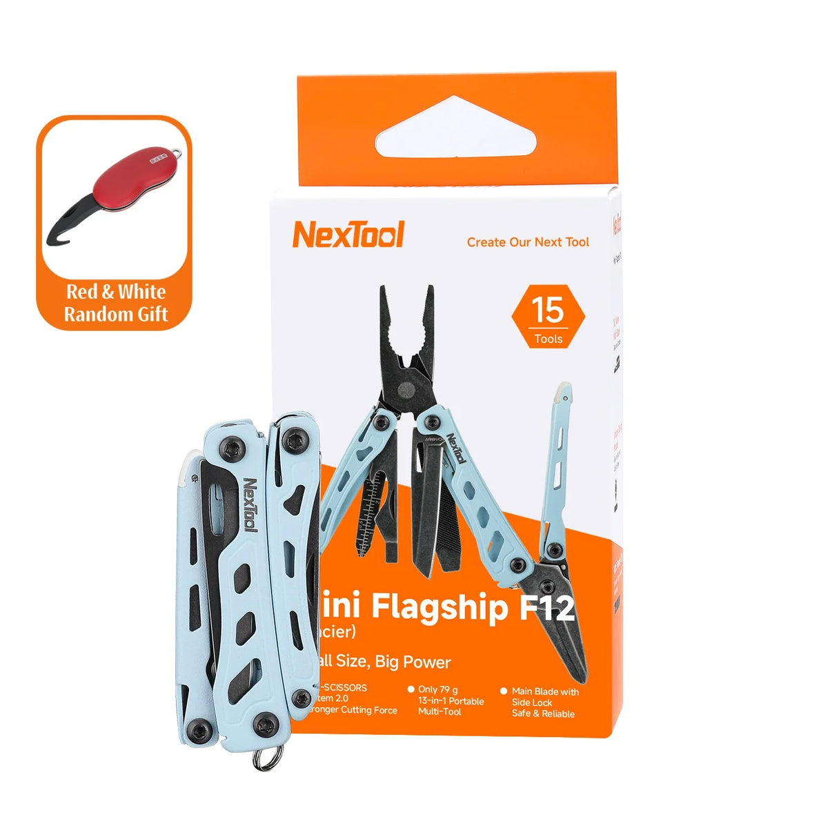Nextool Mini Flagship F12  15 In 1 Multitool Plier With Wire Cutters Scissors Clip Bottle Opener File Ruler Outdoor Camping Tool
