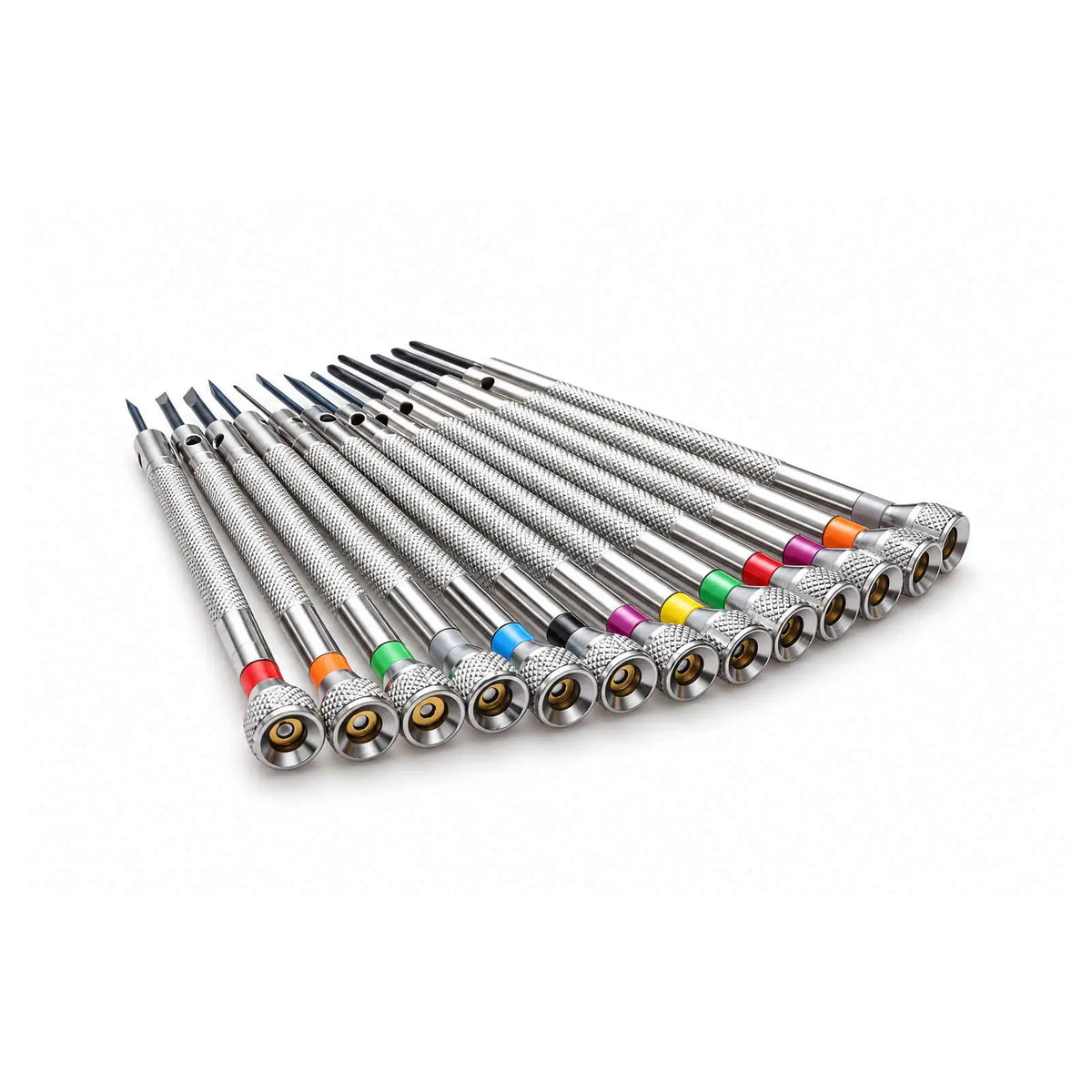 13PCS Metal 0.6-2.0mm Professional Slotted Cross Screwdriver Set for Watchmaker Watch Repair Screwdriver Tools Kit