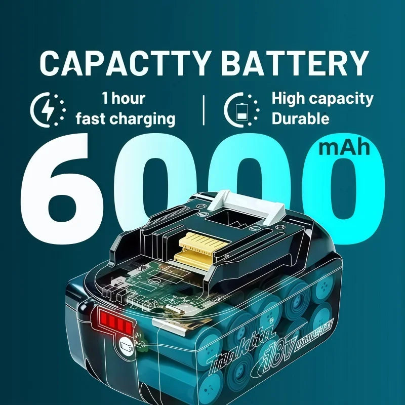 Genuine Makita 18V Battery,For Makita BL1830B BL1850B BL1850 BL1840 BL1860 BL1815 Replacement Lithium 18v Battery