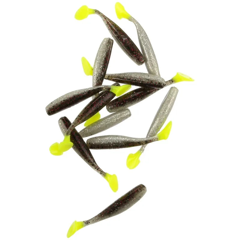 Shad Tail Pack,  12 Count，Freshwater，Soft Baits