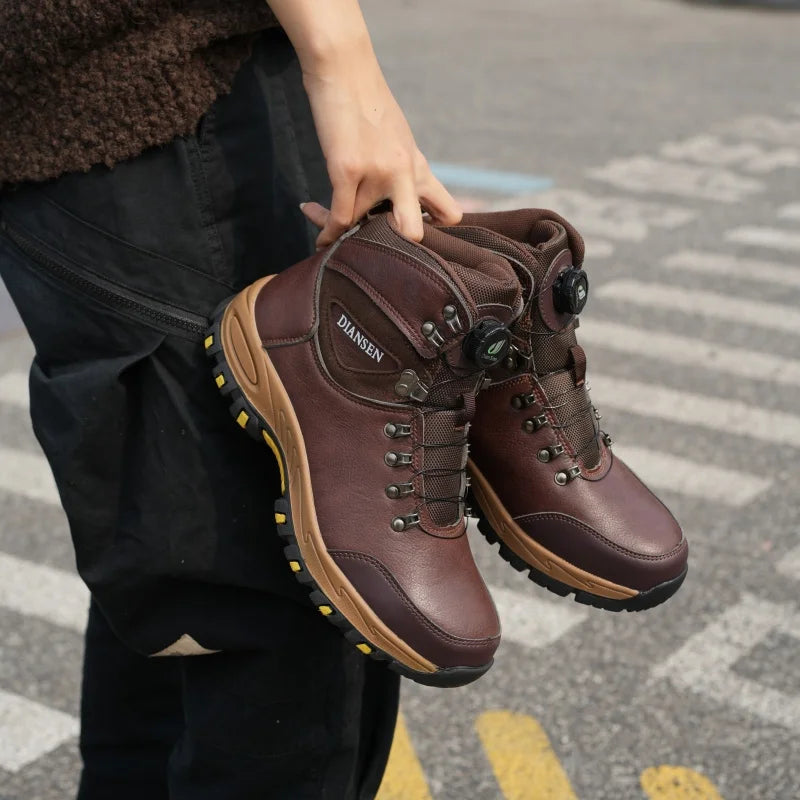 High Top Safety Shoes Men Steel Toe Work Shoes Men Women Work Safety Boots Anti Smash Safety Indestructible Waterproof Boots