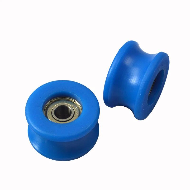Automatic Glass Door Muted Wheel Sliding Polyurethane Nylon Pulley Spreader Sensors Hanging Fitting Roller Track Hardware Part