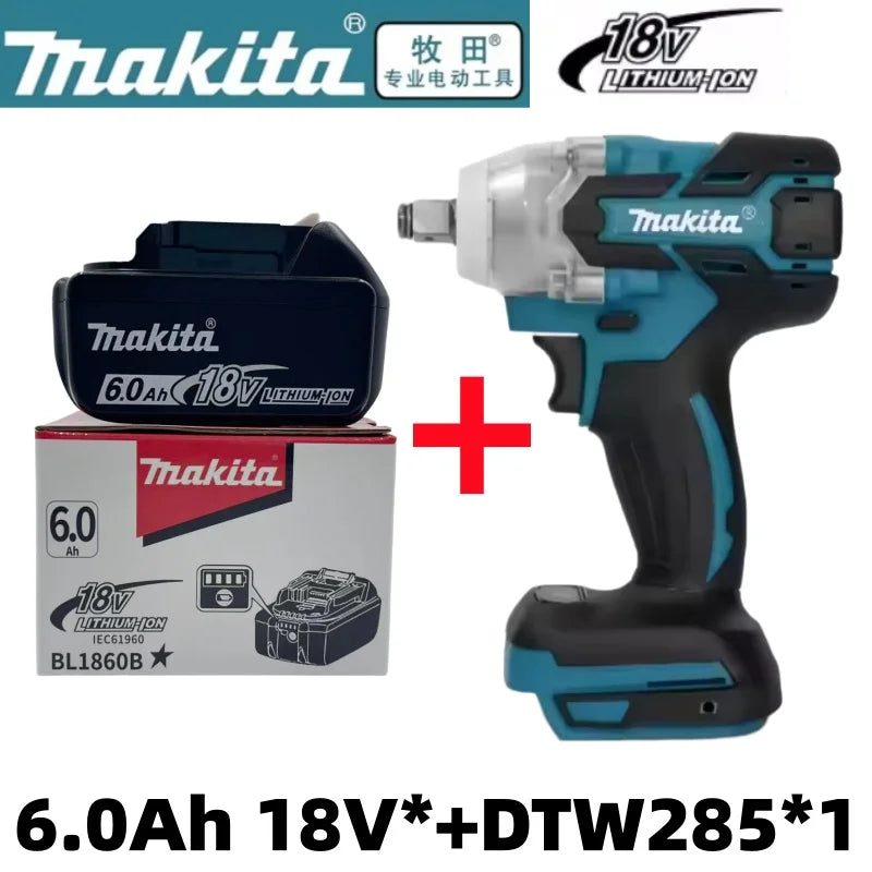 Genuine Makita 18V LXT 6.0Ah Li-ion Rechargeable Battery, Replacement for BL1840 BL1850 BL1860 Power Tool Battery