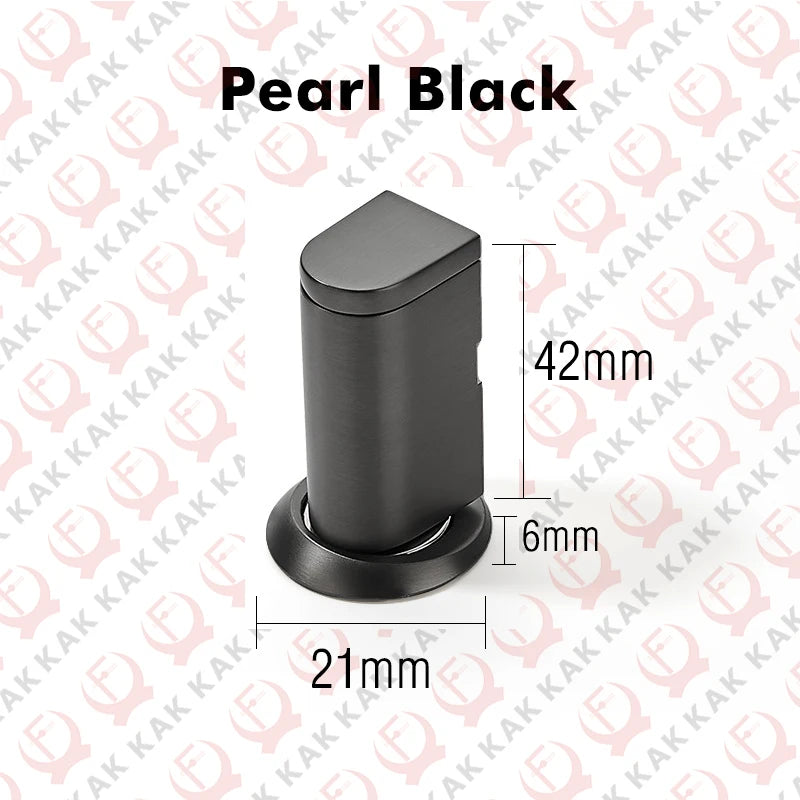 KAK Invisible Door Stopper Adjustable Magnetic Door Stop with Sticker Non-punch Wind-proof Hidden Door Holder Zinc Alloy Hardwar