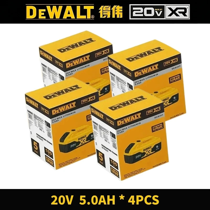 DeWalt Original 20V 60V 6Ah 9Ah MAX Battery Power Tool Replacement for DeWalt DCB184 DCB182 DCB205 DCB200 18Volt 20v Battery