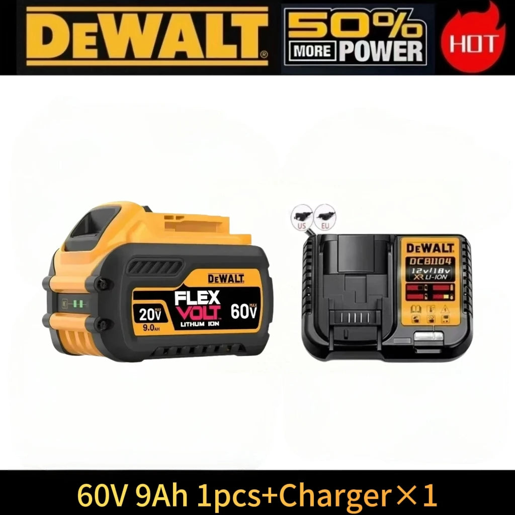 Original Dewalt 60V/20V Battery, 5AH 6AH 9AH Dewalt Battery,  DCF DCD DCG DCS DWE Series  Power Tools Battery Free Air Shipping