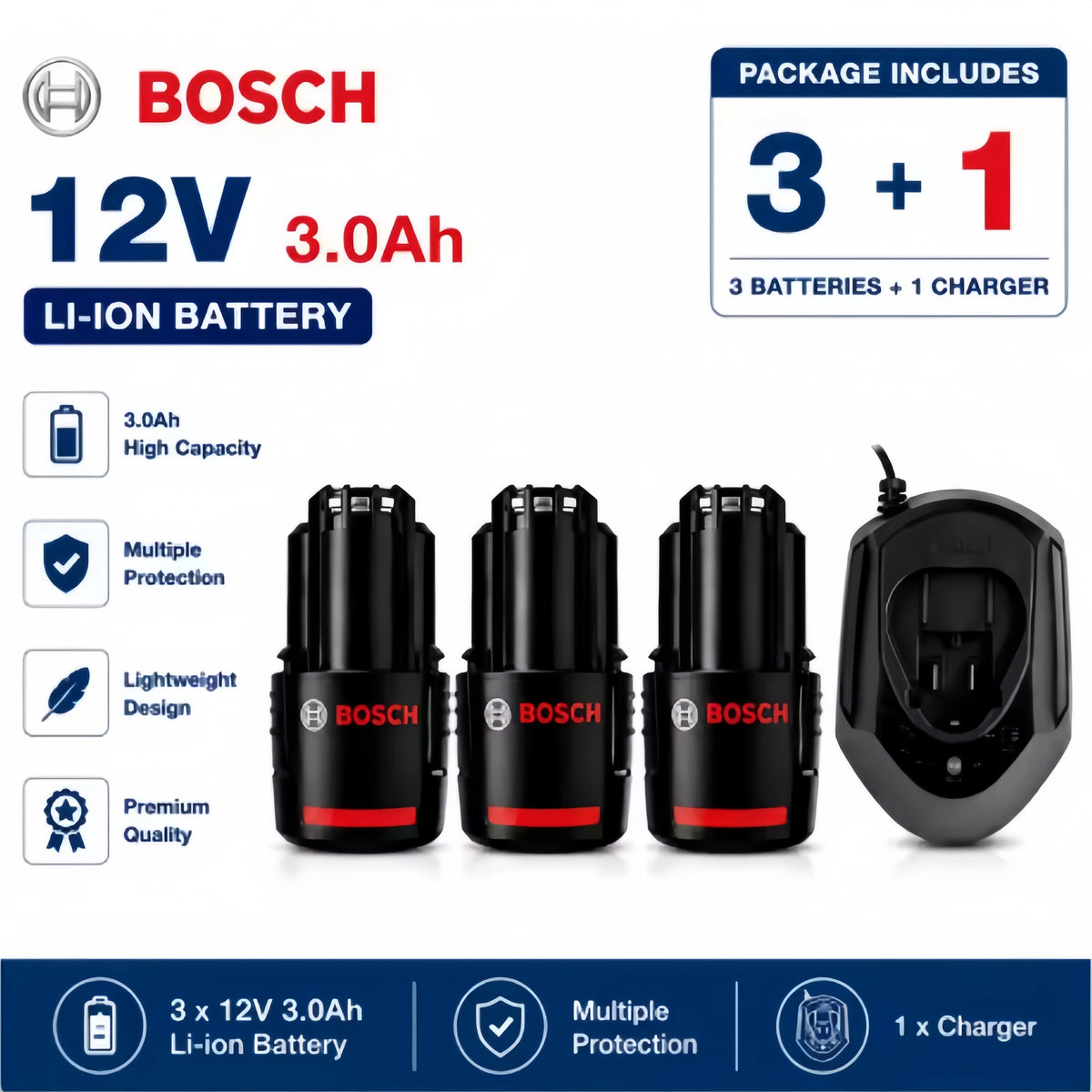 Original100% Bosch 18V battery, wireless power tool lithium battery, BAT609BAT610G BAT618BAT620BAT622GSR18V-LI，18V，6000mAh