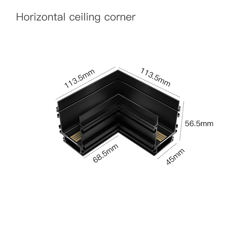 SCON Magnetic Track Lights 0-10V/Triac Dimmable System Embedded LED Rail Lightin Spotlight Floodlight Grille Ceiling Lamp DC24V