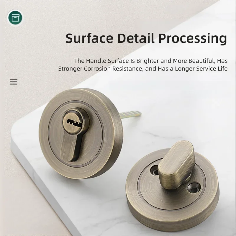 Multi-Color Household Invisible Lock Indoor Anti-Theft Lock Single-Sided Hidden Lock Bedroom Storage Basement Door Lock