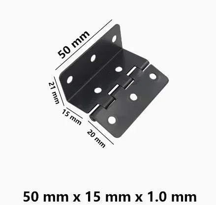 20pcs Thickened iron silent three fold hinge four fold double bend engineering cabinet door furniture hinge hardware accessories