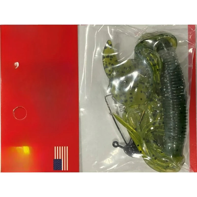 (3 pack) Plastic Jig, Color Watermelon/Black Flake, Size 1/8 oz.