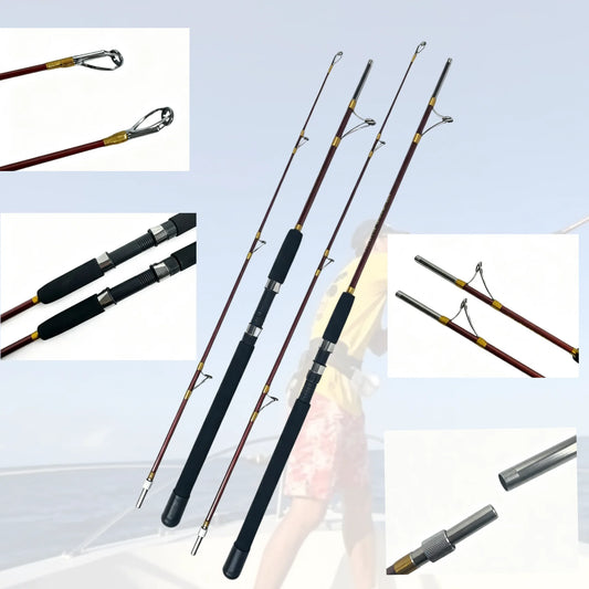 30-80LB Slow Jigging Rod Boat Rod Jig Rod Ocean Fishing Rod Saltwater Fishing Rod 6'0"/180cm 7'0"/210cm