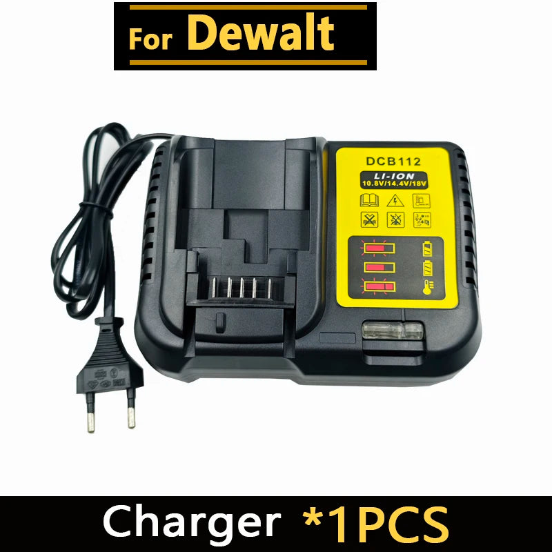 for Dewalt 20V Battery, 3AH 6AH 8AH 12AH Lithium Ion Battery, for Dewalt DCB200 DCB206 DCD805 Power Tool Replacement Battery