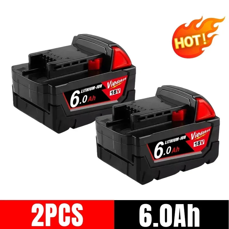 For Milwaukee 18V Battery 5Ah/6Ah/9Ah Lithium Replacement Battery For Milwaukee 48-11-1860 48-11-1850 48-11-1840 Tool Battery🛟
