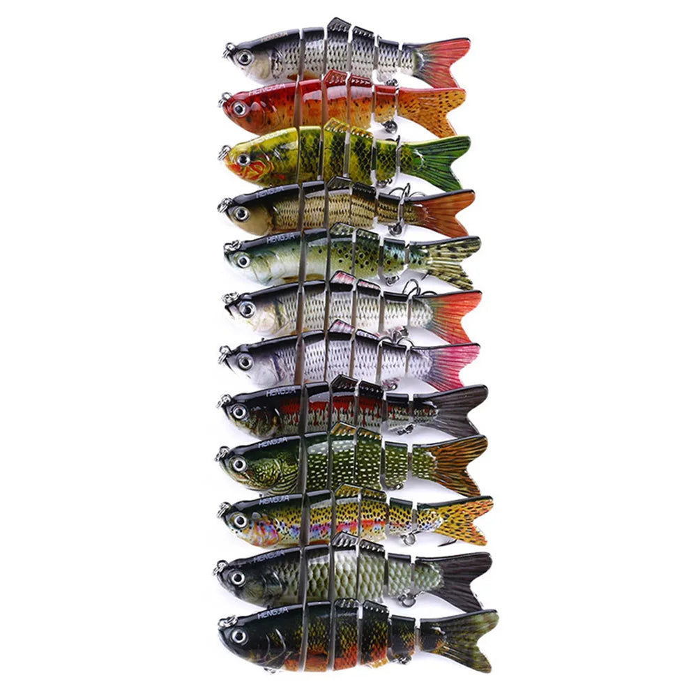 Bionic Swimming Lure ABS Material Fishing Bait 10cm Realistic Fish Lures Powerful Attraction for Saltwater Freshwater Lake