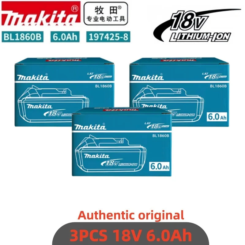 Genuine Makita 18V Battery,For Makita BL1830B BL1850B BL1850 BL1840 BL1860 BL1815 Replacement Lithium 18v Battery