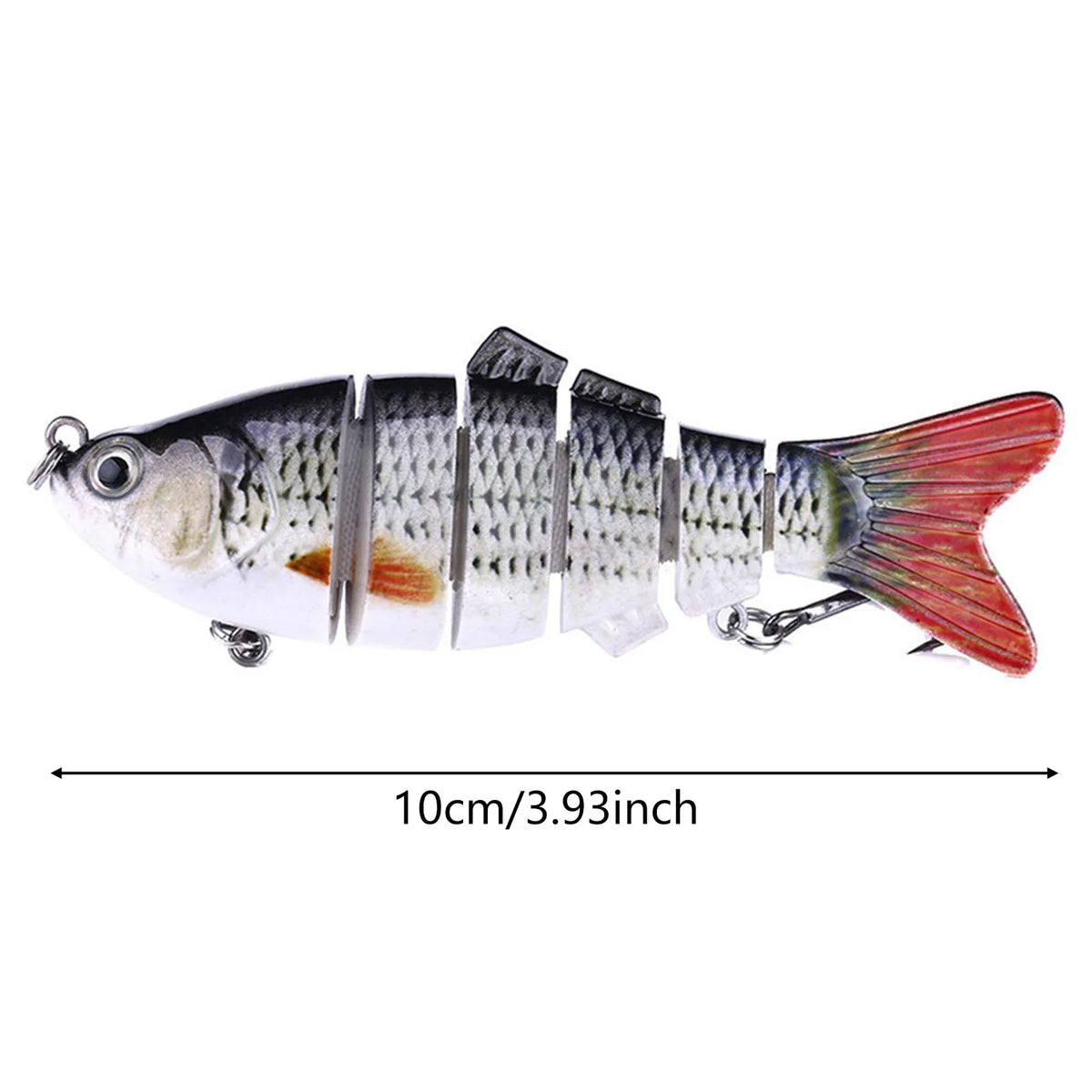 Bionic Swimming Lure ABS Material Fishing Bait 10cm Realistic Fish Lures Powerful Attraction for Saltwater Freshwater Lake