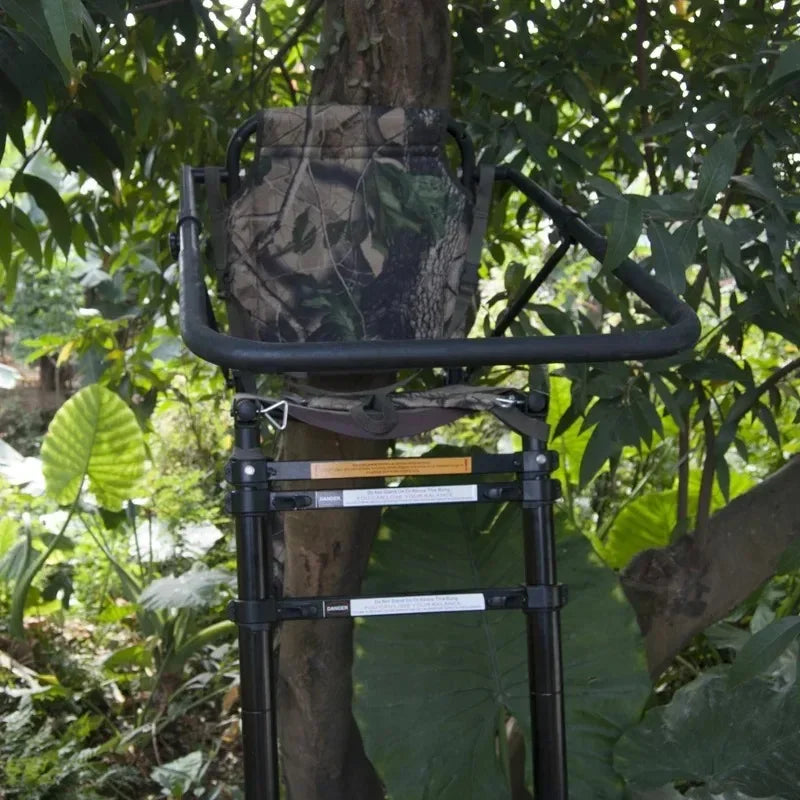 【Premium】z For SC02 Hunting Telescopic Tree Stand Ladders 2.6M Fold Le Tree Stand Seats Aluminum Hunter Chair Stand Animals Obse