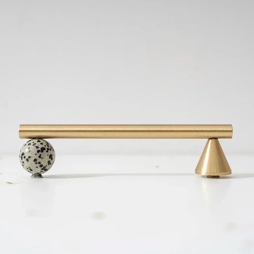 Natural Crystal + Brass Furniture Handles for Kitchen Cupboard Drawer Pulls Home Decor/ Pink Cabinet Hardware Decorative Knob
