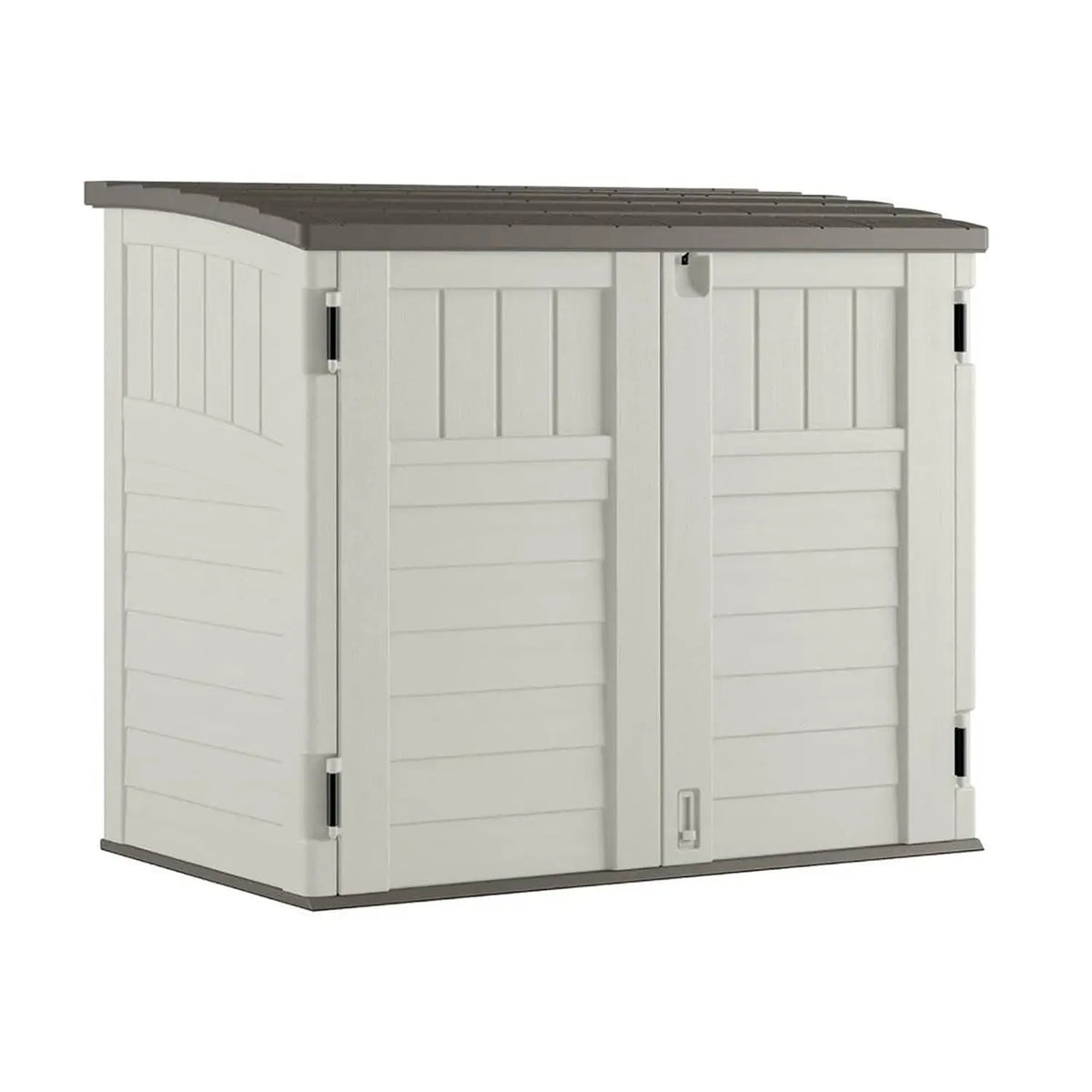 2 Pack 34 Cu Ft Capacity Horizontal Outdoor Storage Shed for Garbage Cans, Garden Accessories, Backyard, and Patio Use,, Custom