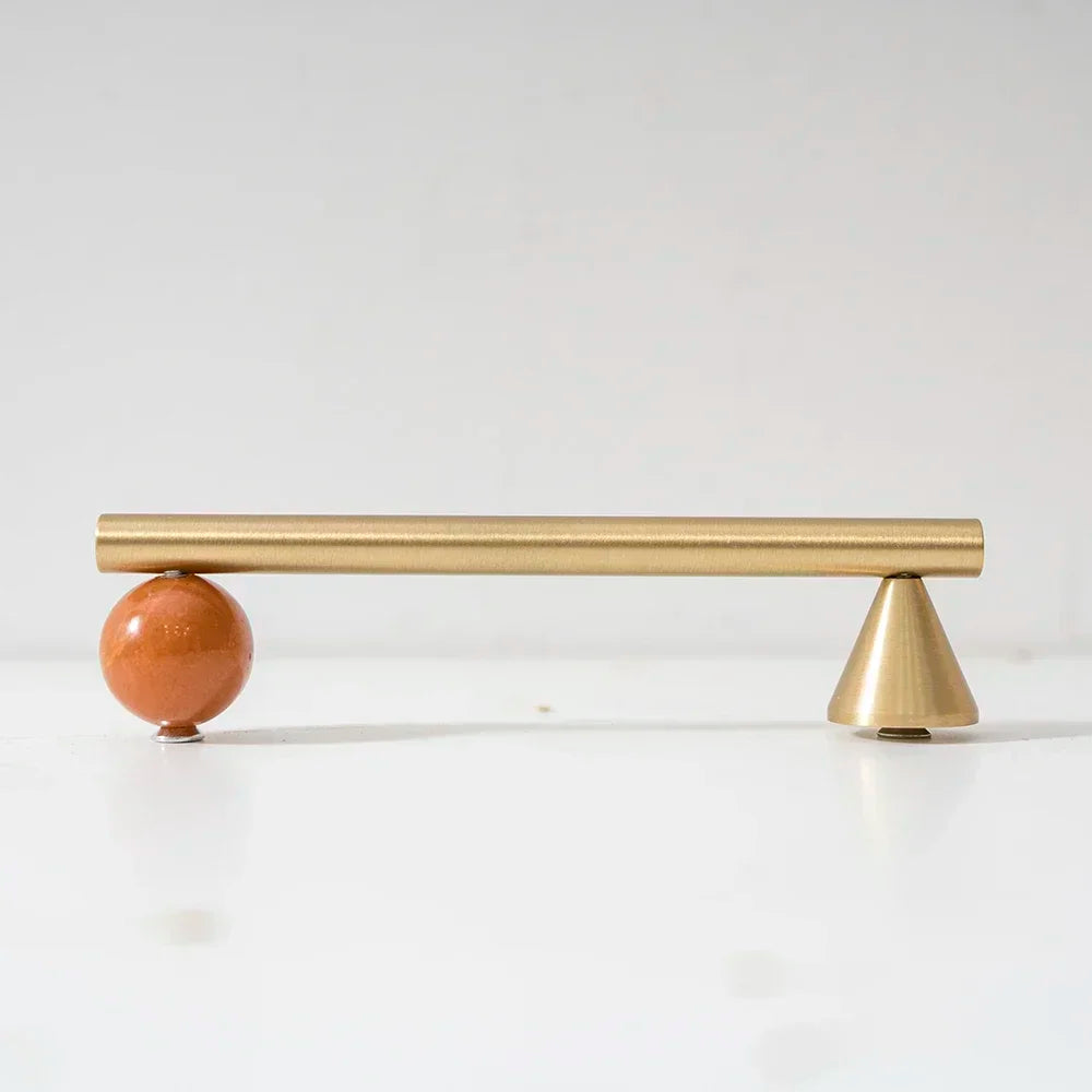 Natural Crystal + Brass Furniture Handles for Kitchen Cupboard Drawer Pulls Home Decor/ Pink Cabinet Hardware Decorative Knob