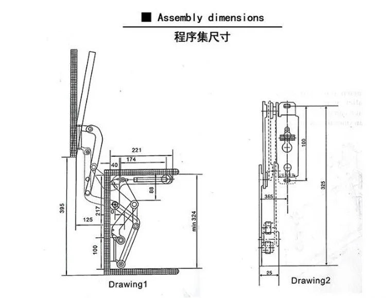 Lift Up Mechanism Support Buffer Style Vertical Swing Stay Pneumatic Kitchen Hinge Gas Microwave Front Panel
