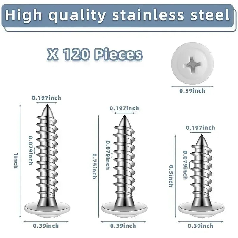 Phillips Pan Head Wood Cross Recessed Truss Self-tapping White Sheet Metal Thread Round Fast  Scre Pan for The Wall Screws Cover
