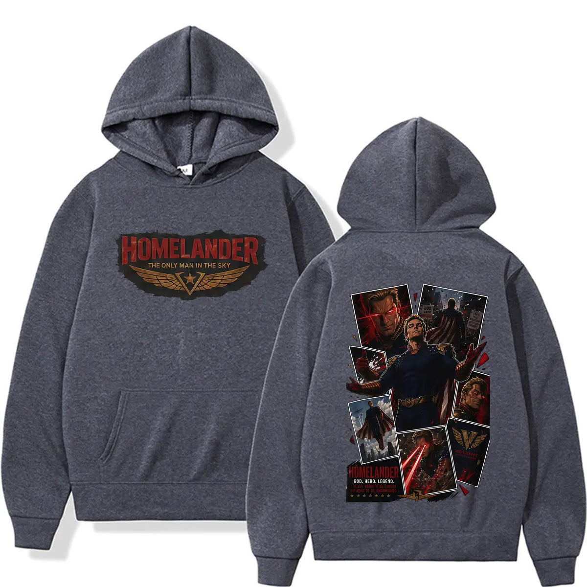 Hot Sale Homelander Hoodie The Boys TV Series Character Sweatshirts Men Women Gothic Casual Fleece Long Sleeve Pullovers Hoodies