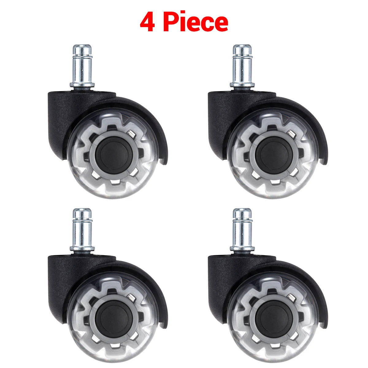 1-5PCS Universal Mute Wheel Office Chair Caster Swivel Rubber Soft Safe Rollers Furniture Hardware Chair Wheels for Desk Office