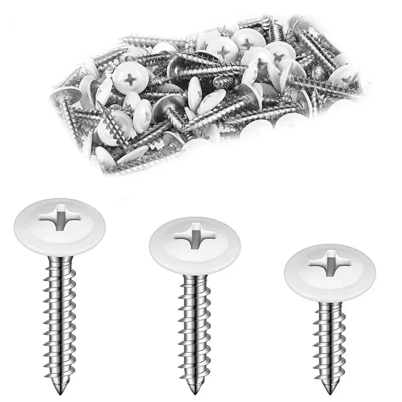 Phillips Pan Head Wood Cross Recessed Truss Self-tapping White Sheet Metal Thread Round Fast  Scre Pan for The Wall Screws Cover