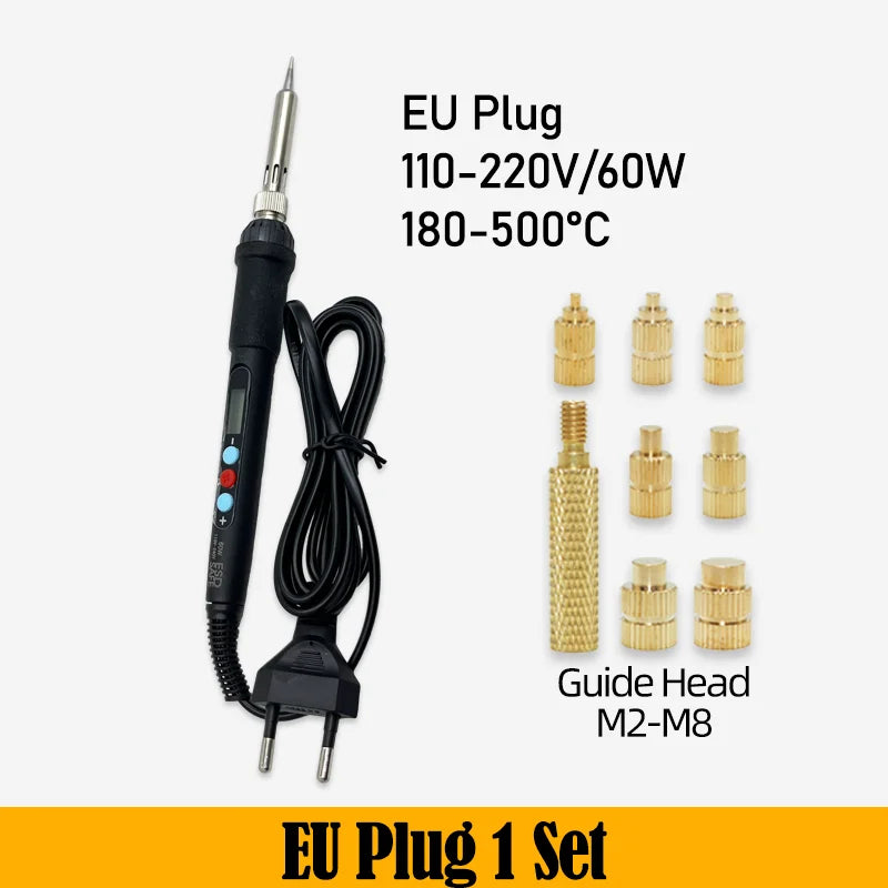Allen Bolt Threaded Insert Nut Manual Implantation Heat Press Machine Plastic Insertion Brass Nuts and Machine Screws 3D Printer
