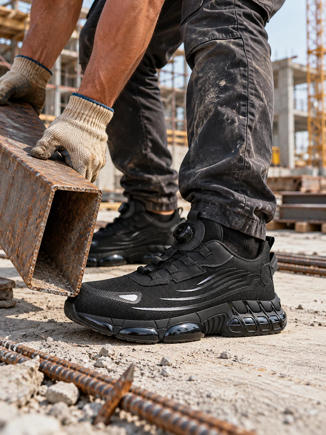 New Men's Safety Shoes with Anti-Smash, Anti-Puncture, and Breathable Design