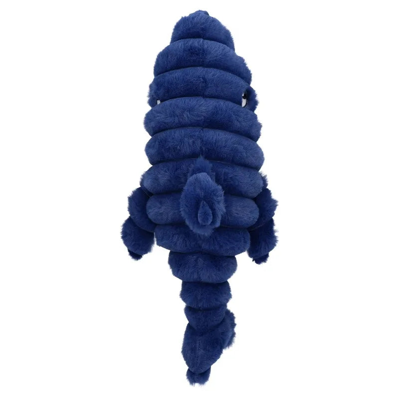 Blue Shark Plush Dog Toy with Squeaker, Chew Level 3