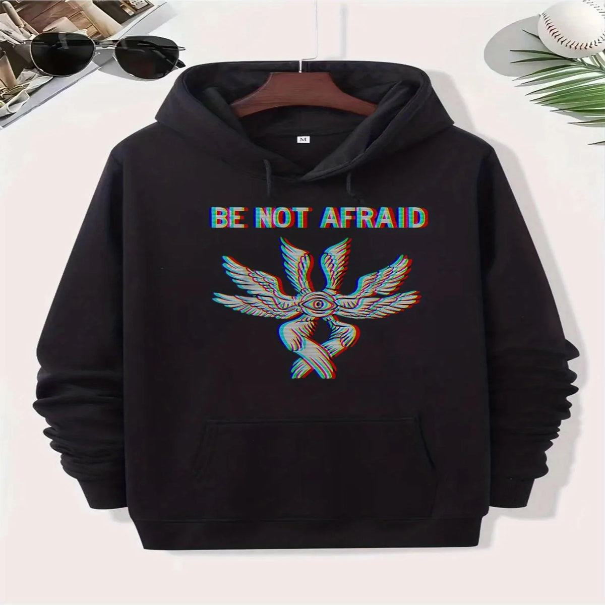 Be Not Afraid Biblically Accurate Angel Seraphim Glitch T-Shirt jpgUnisex 2025 Couple Sweater Hoodies loose fit hoodie, men cotton hoodie,