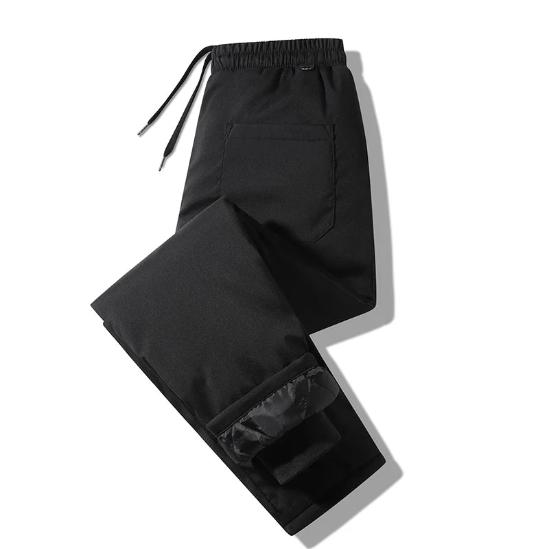 Padding Men Long Thickness Down Cotton Warm Trousers Clothing Snow Ski Cold-proof Men Sweatpants Waterproof Cotton Men Pants