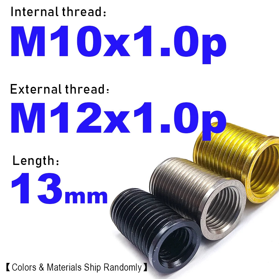 M6-M12 Spark Plug Repair Thread Insert Random Colors ,G017
