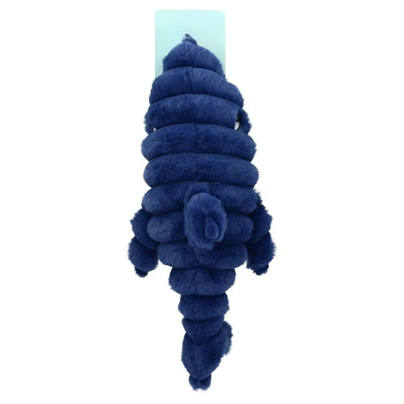Blue Shark Plush Dog Toy with Squeaker, Chew Level 3