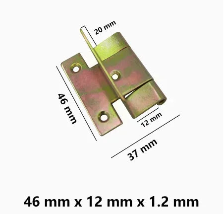 20pcs Thickened iron silent three fold hinge four fold double bend engineering cabinet door furniture hinge hardware accessories