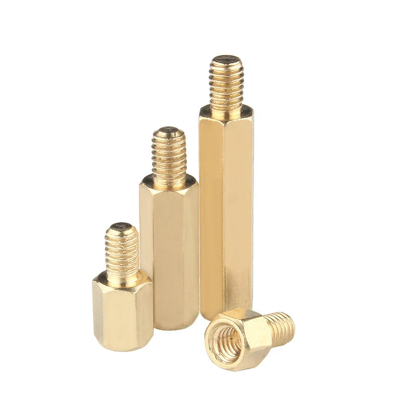300pcs Brass Standoff Spacer Male Female M3 Thread Pillar Long 6mm with PCB Motherboard Screws Hex Nuts Assortment Kit
