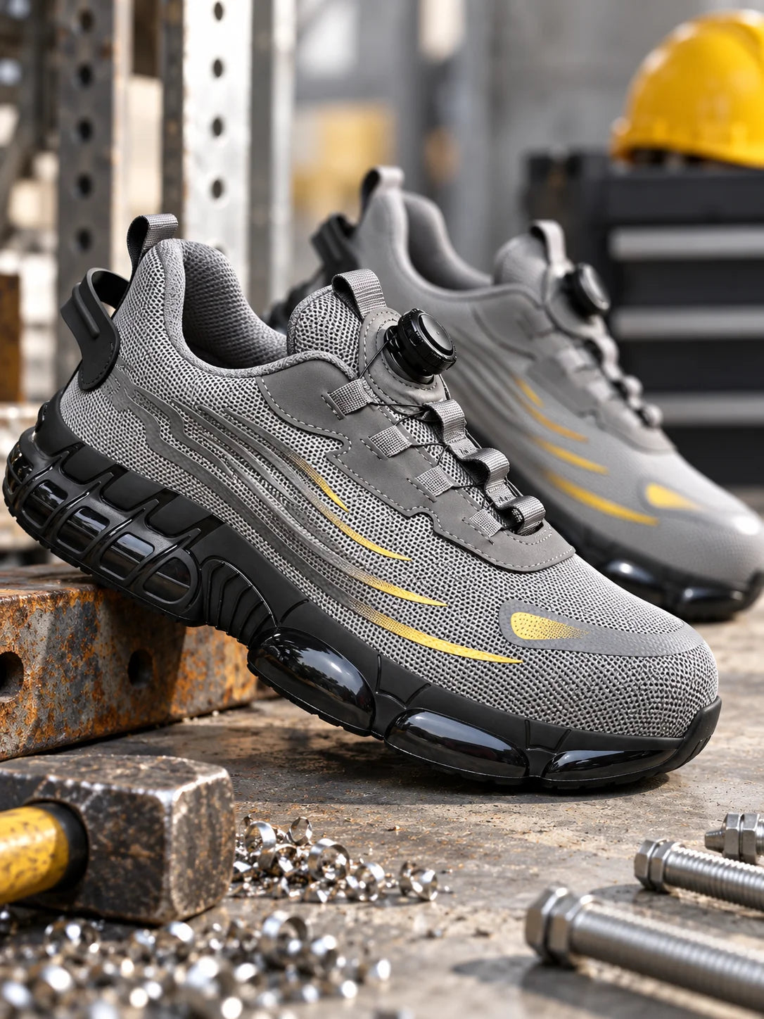 New Men's Safety Shoes with Anti-Smash, Anti-Puncture, and Breathable Design