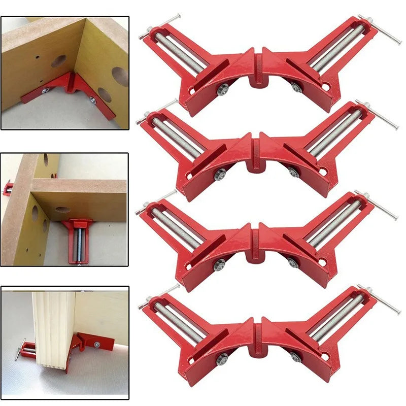 1/4Pcs Right Angle Clamp Multifunction 90 Degrees Corner Clamp, Picture Frame Holder, Glass Holder, DIY Woodworking Hand Tools