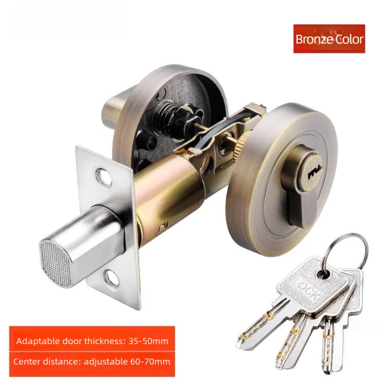 Multi-Color Household Invisible Lock Indoor Anti-Theft Lock Single-Sided Hidden Lock Bedroom Storage Basement Door Lock