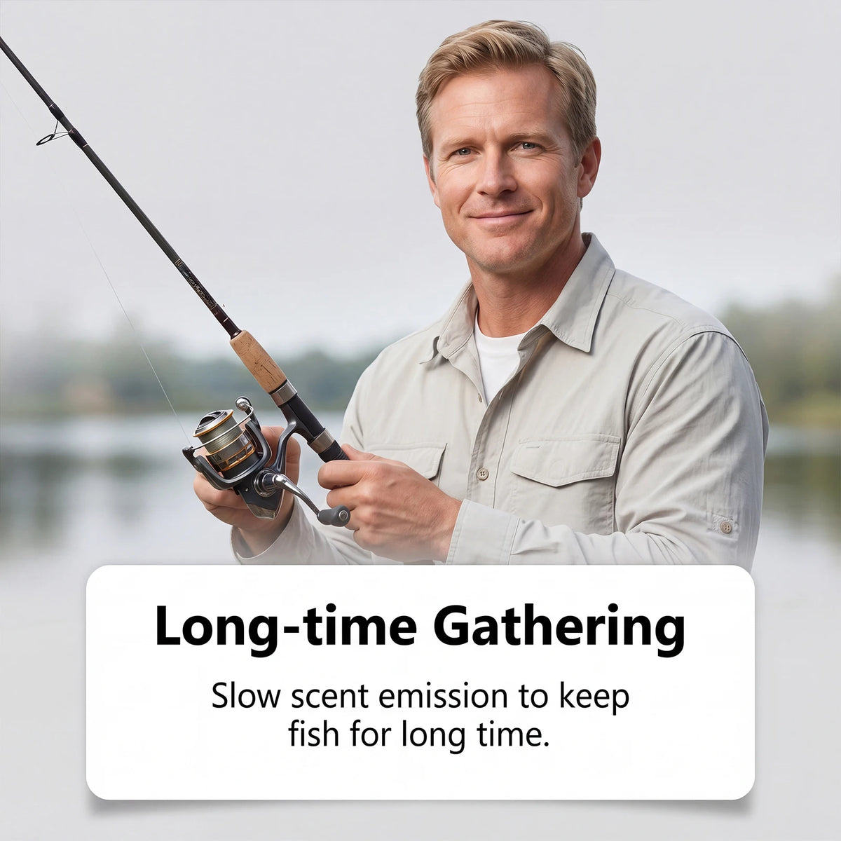 Fish Bait Attractant, Freshwater Wild Fishing Lure, Strong Fish Luring Scent, Convenient Bait Additive For Reservoir River Stream Fishing