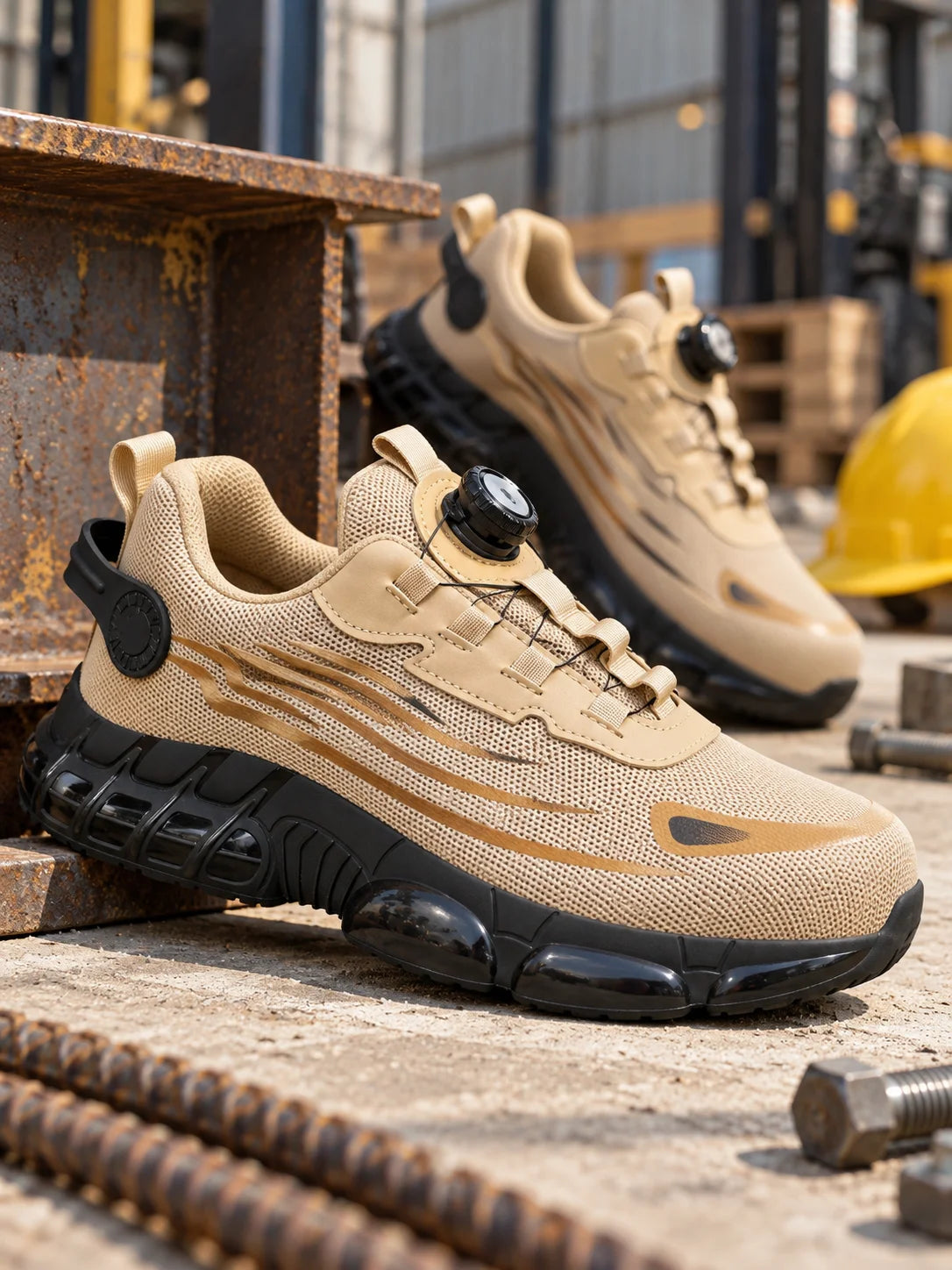 New Men's Safety Shoes with Anti-Smash, Anti-Puncture, and Breathable Design