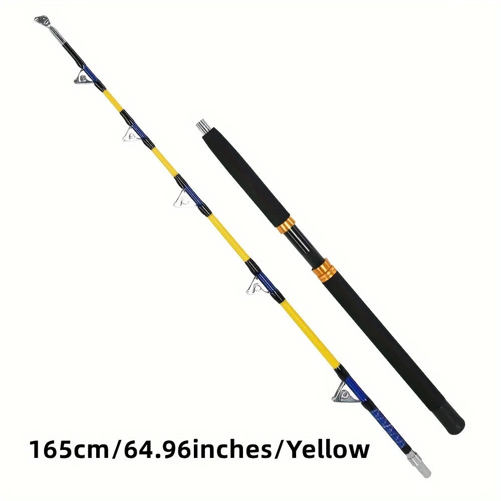 2 Sections Trolling Rod Saltwater Slowing Jigging Offshore Fishing Rod Boat Fishing Pole 180CM/165cm