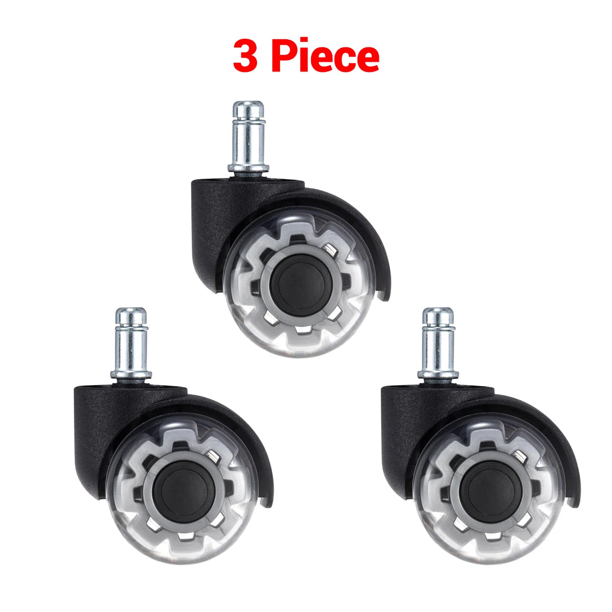 1-5PCS Universal Mute Wheel Office Chair Caster Swivel Rubber Soft Safe Rollers Furniture Hardware Chair Wheels for Desk Office