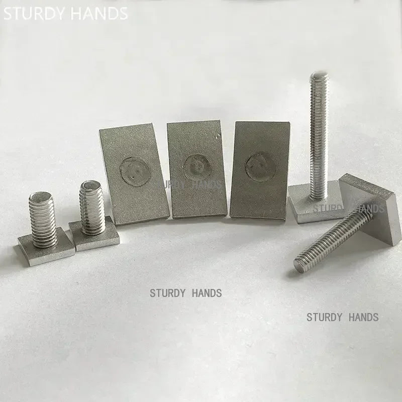 5Pcs Stainless Steel T-Slot Chute Rail Track T Shape Type Rectangle Hammer Head Bolt Screw M6 M8 Hardware Tools Supplies
