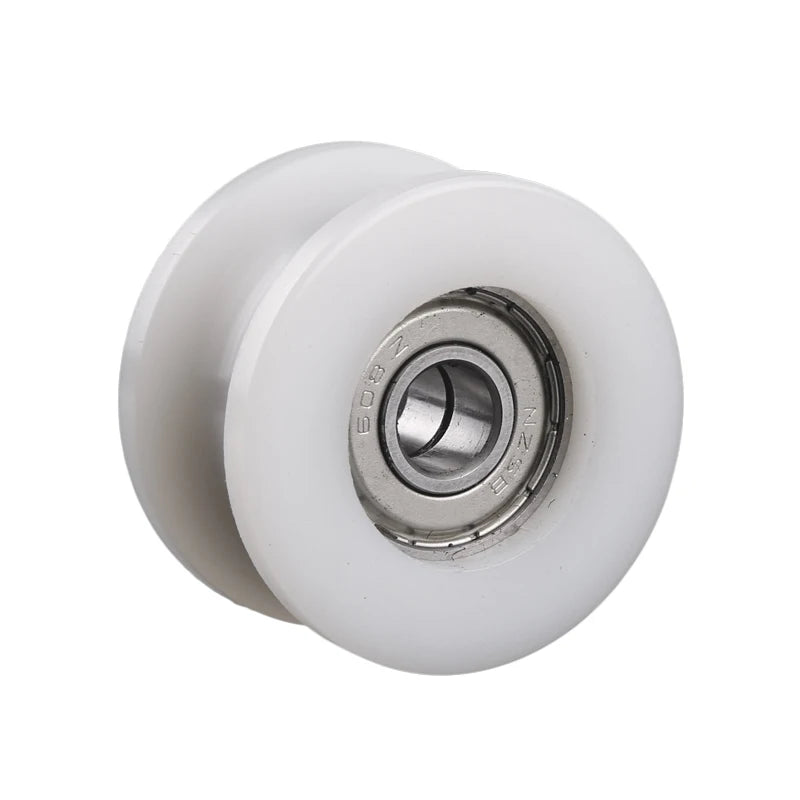 Automatic Glass Door Muted Wheel Sliding Polyurethane Nylon Pulley Spreader Sensors Hanging Fitting Roller Track Hardware Part